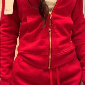 lululemon athletica Red & gold scuba set